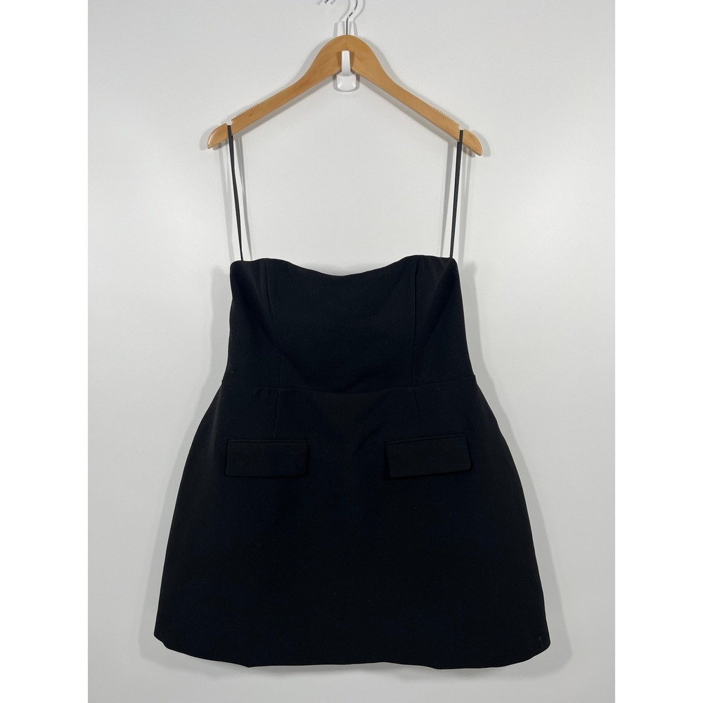 Odd Muse Strapless Mini Dress XXL Black Minimalist Chic Capsule Event Cocktail